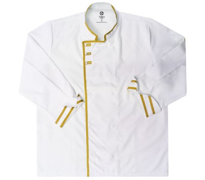 Aşçı Ceketi Dekoratif Çıt Çıt Sarı Biye